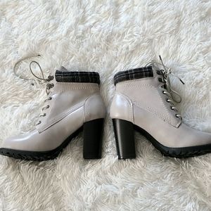 Gray Granny Bootie